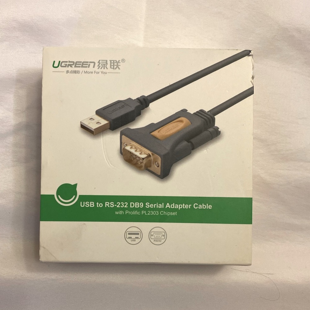 USB to RS232 Adapter Serial Cable DB9 Male 9 Pin with PL2303